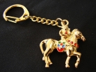Bejeweled Monkey on Horse Talisman