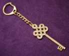 Bejeweled Mystic Knot with Key Keychain
