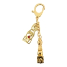 Double 5 Element Pagoda Keychain with Tree of Life