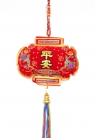 Safety Charm with 5-Color Tassels and Strings