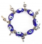 Evil Eye Bracelet with Keys