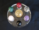 7 Gemstone Balls on Star of David Crystal Base