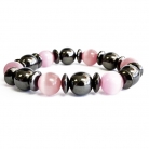 Magnetic Bracelet - Pink and Black
