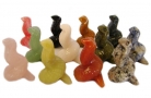 Gemstone Snake Statues