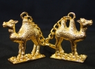 Pair of Golden Camels Keychain