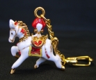 Horse Carrying Flaming Jewel of Victory Amulet