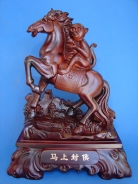 Big Horse Statue Carrying Monkey for Promotion