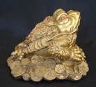 Brass Money Frog