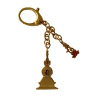 Kalachakra Stupa Keychain with Lotus Hum