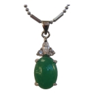 Oval-Shaped Jade Pendant