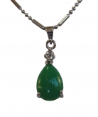 Drop-Shaped Jade Pendant