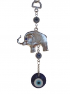 Wall Hanging Elephant Charm with Evil Eyes