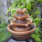 Polyresin Flower Water Fountain