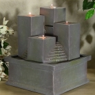 Tealight Pillar Tabletop Fountain