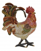 Big Bejeweled Rooster Statue