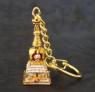 Kalachakra Stupa Keychain Amulet