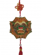 Charm of Lion Head with Sword and Bagua