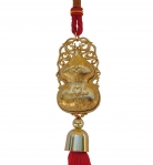 Golden Metal Feng Shui Wu Lou Charm