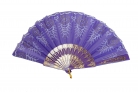 Purple Hand Fan