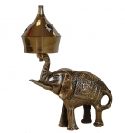 Brass Incense Oil Burner with Elephant