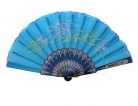 Blue Hand Fan