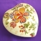 Heart Shaped Porcelain Jewelry Containers