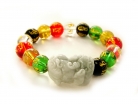 Colorful Omani Beaded Bracelet with Pi Yao