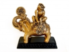 Monkey on Elephant with Pedestal