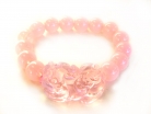 Pink Liuli Bracelet with Big Pi Yao