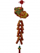 New Year Charm - Lucky Fireworks with Bai Choi charm