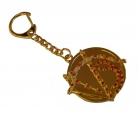 Golden Enthrallment Amulet Medallion Keychain