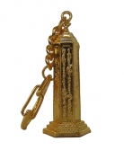 Golden Mantra Pagoda Keychain Amulet