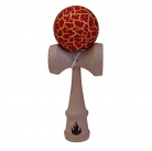 Yellow/Red Crackle Kendama