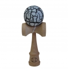 Black/White Crackle Kendama