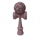 Full Print Red/White Crackle Kendama