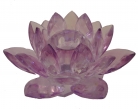 Purple Crystal Lotus Candle Holder