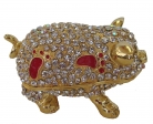 Bejeweled Feng Shui Pig Statue