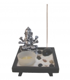 Small Desktop Zen Garden with Ganesh Statue