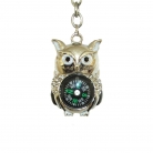 Wise Owl Compass Key chain 