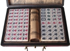 Mini Chinese Mahjong with Wooden Case for Carrying