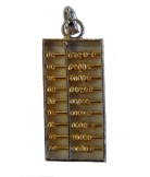 925 Sterling Silver Feng Shui Abacus Pendant