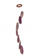 7 Amethyst Agate Slabs Wind chime