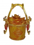 Bejeweled Cloisonne Wealth Bucket