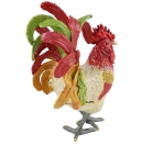 Big Bejeweled Cloisonne Rooster Statue