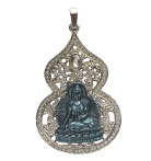 Blue Medicine Buddha Wu Lou Pendant