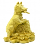 Chinese Golden Dog Statue