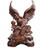 Big Brown Prosperity Eagle Statue 