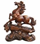 Big Brown Auspicious Horse Statue 