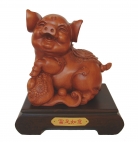 10 Inch Pig Statue w/ Ru Yi
