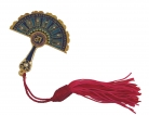 Peacock Feather Mirror Fanw/ Red Tassel against Bad Luck